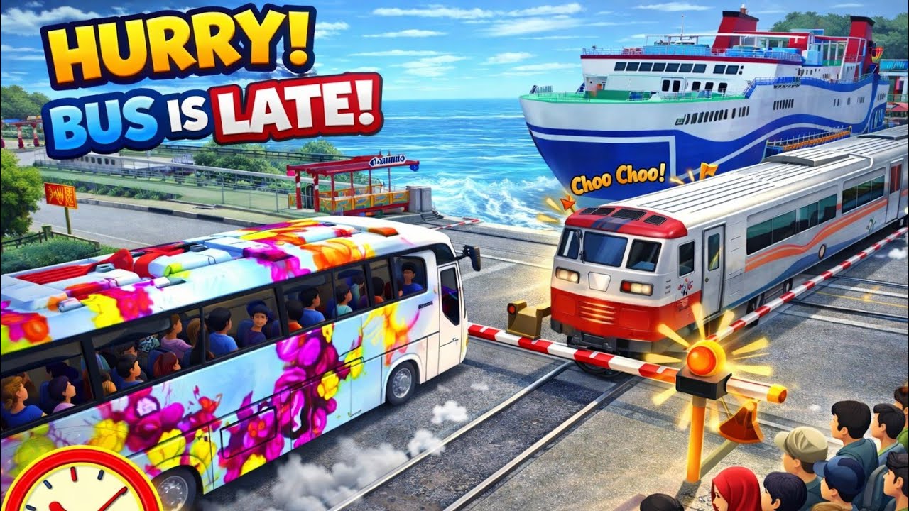 👉 “Bus Ruki… Train Aayi! 😄🚆🚌 | Kids Fun Game” #KidsGame #BusGame #FunForKids #KidsVideo #TrainGame