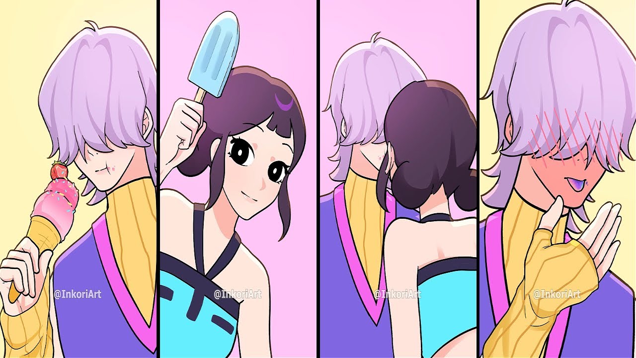 Mystery and Zoey - Colored ice cream - Mystery and Zoey || Kpop Demon Hunters