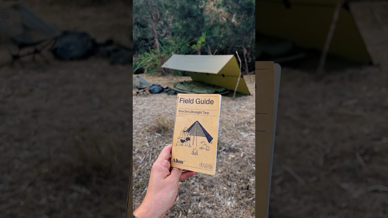C-Fly Shelter Tarp Configuration ⛺️ #tarpcamping #campinghacks #bushcraft #campingaustralia