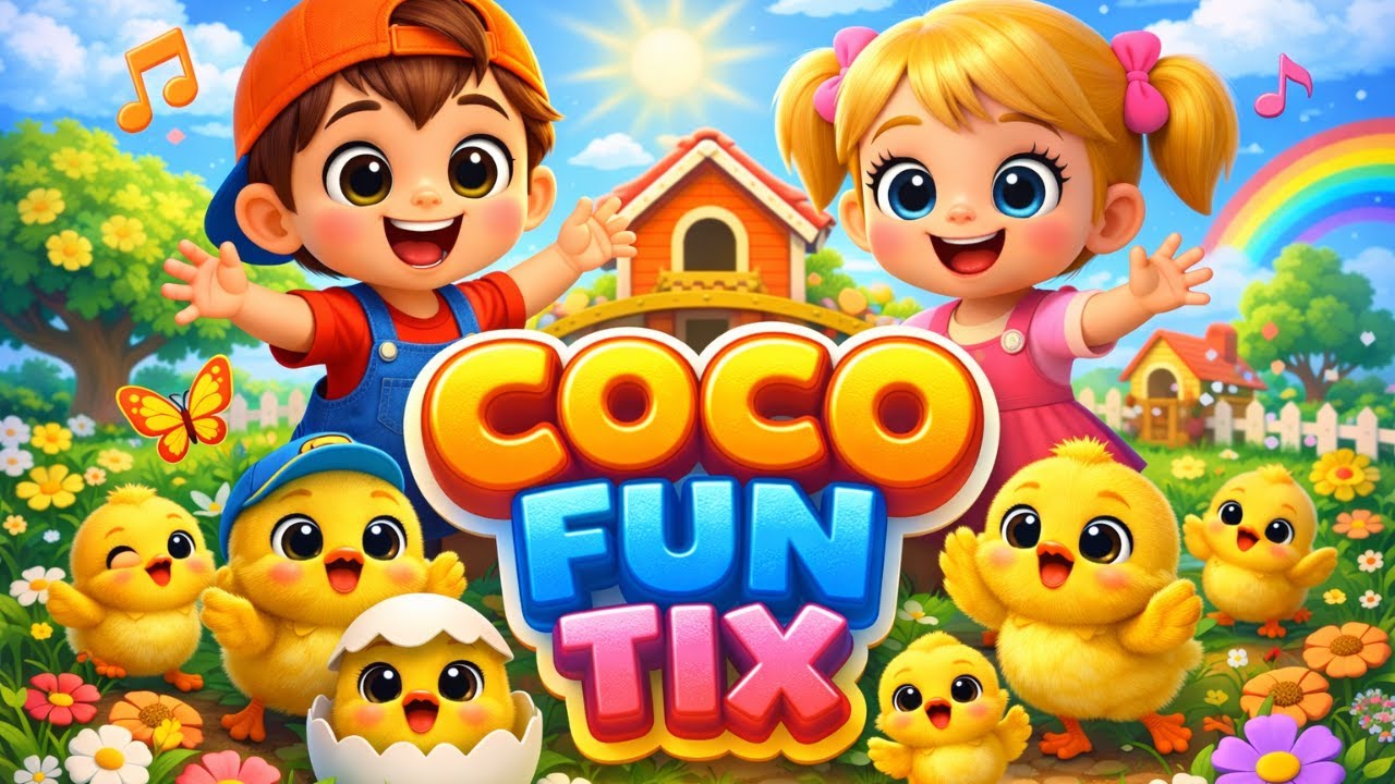 Baby Chicks Song 🐥 | Fun Learning Nursery Rhymes for Kids | 3D Cartoon
