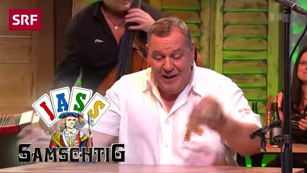 Nötzli mit dä Chlötzli und Echo vom Kontrabass Shop | Samschtig Jass | SRF