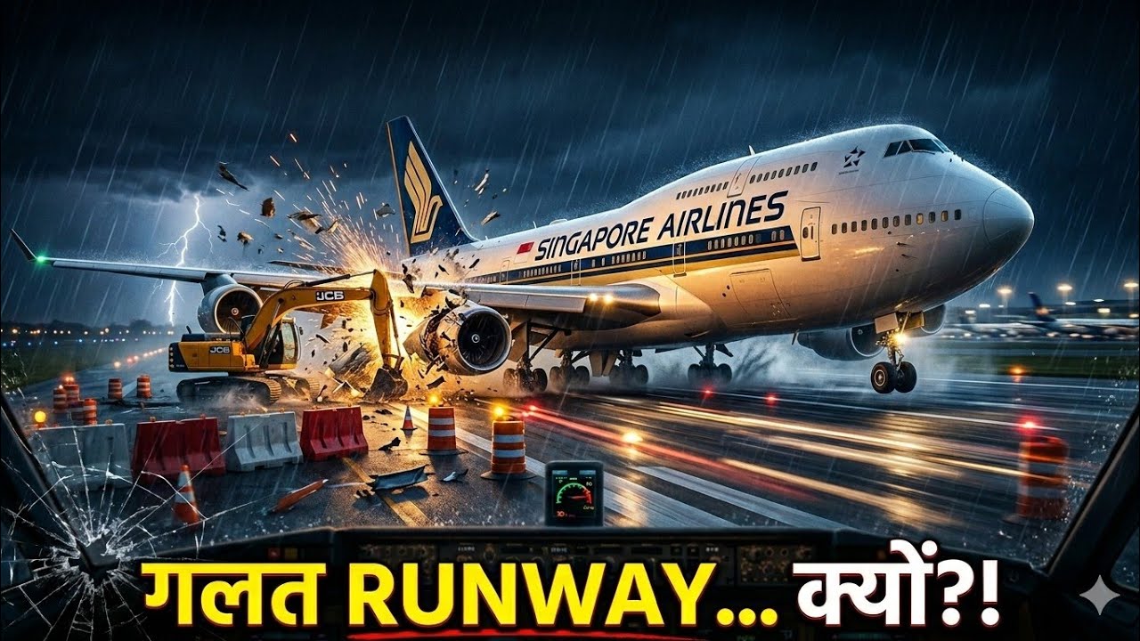 Closed Runway से Takeoff क्यों हुआ? 😱 | Singapore Airlines SQ006 Crash Explained