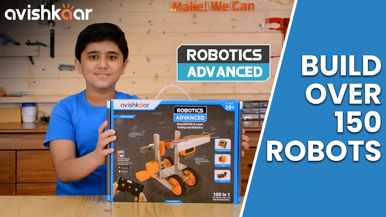 Avishkaar Robotics Advance Kit | Собери более 150 роботов | Программирование и управление роботами