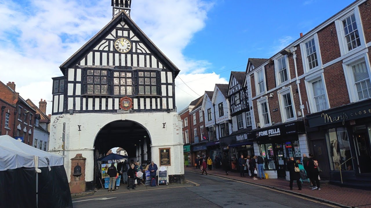 Bridgnorth Town Centre Walk - 4K Walking Tour of Historic Shropshire Market Town