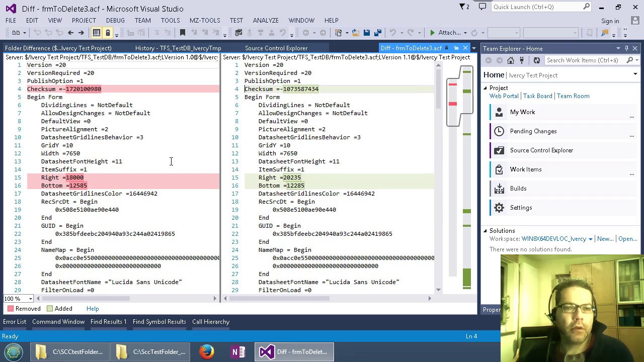 How to Compare Labels in TFS Version Control