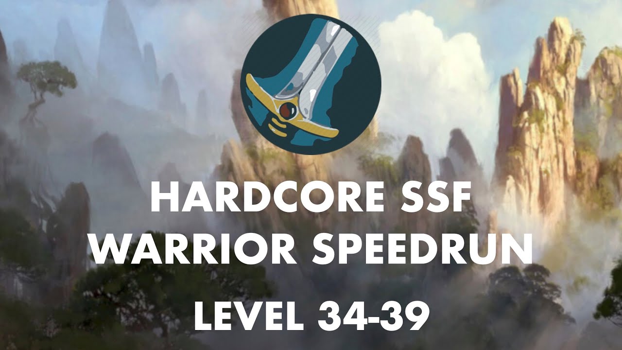 World Record 1-60 Hardcore Warrior Speedrun (3d 9h) | Level 34-39