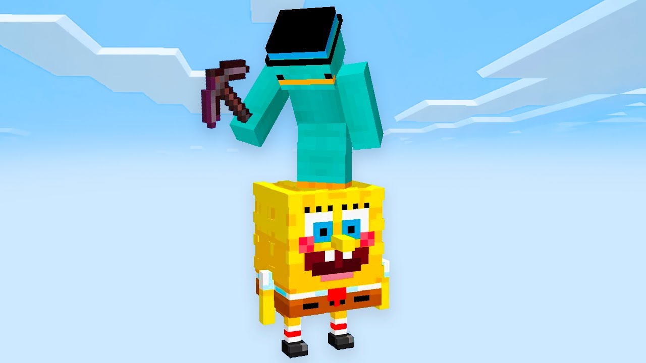 Atrapado en un Bloque de SÓLO PERSONAJES ANIMADOS en Minecraft!