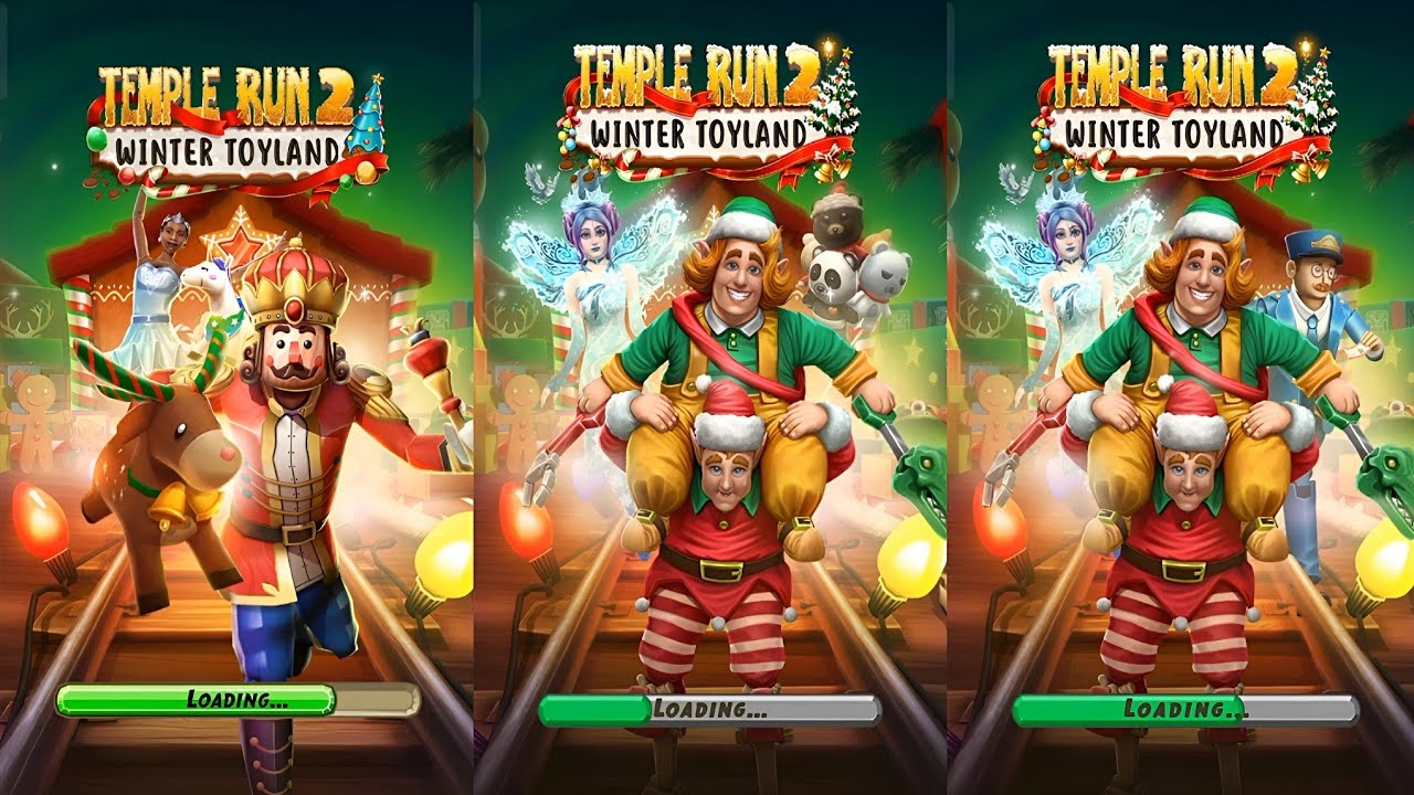Temple Run 2 Winter Toyland 2020 Vs Winter Toyland 2021 Vs Winter Toyland 2022