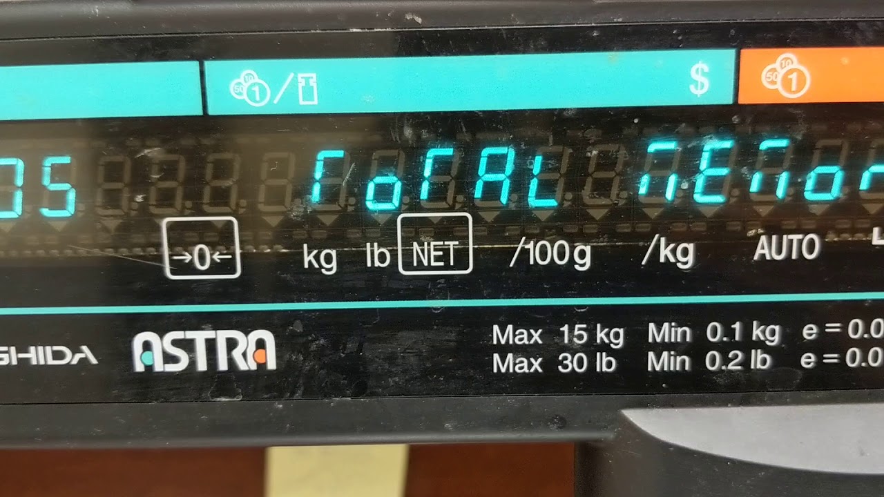 Ishida Astra zero surpress of unit price
