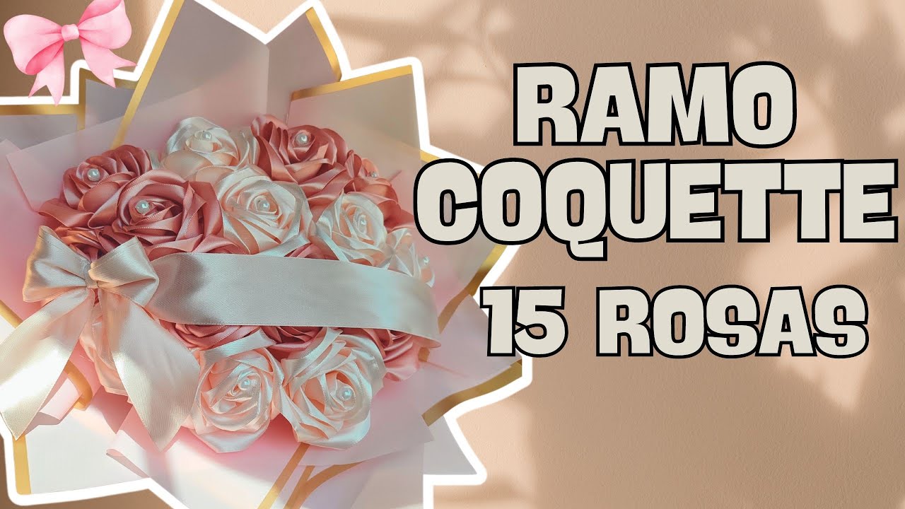 Tutorial | Ramo Coquette de Rosas Eternas | Como aplicar Papel coreano