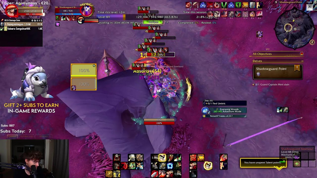 Trille [🔴DROPS][2 gifted subs = pet] WARRIOR Pog (R1 retail first time TBC) !guide