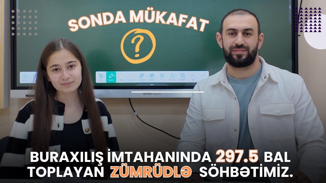 Buraxılış imtahanında 297.5 bal toplayan Zümrüdlə söhbətimiz. #azerbaycandili #natiqvahidov