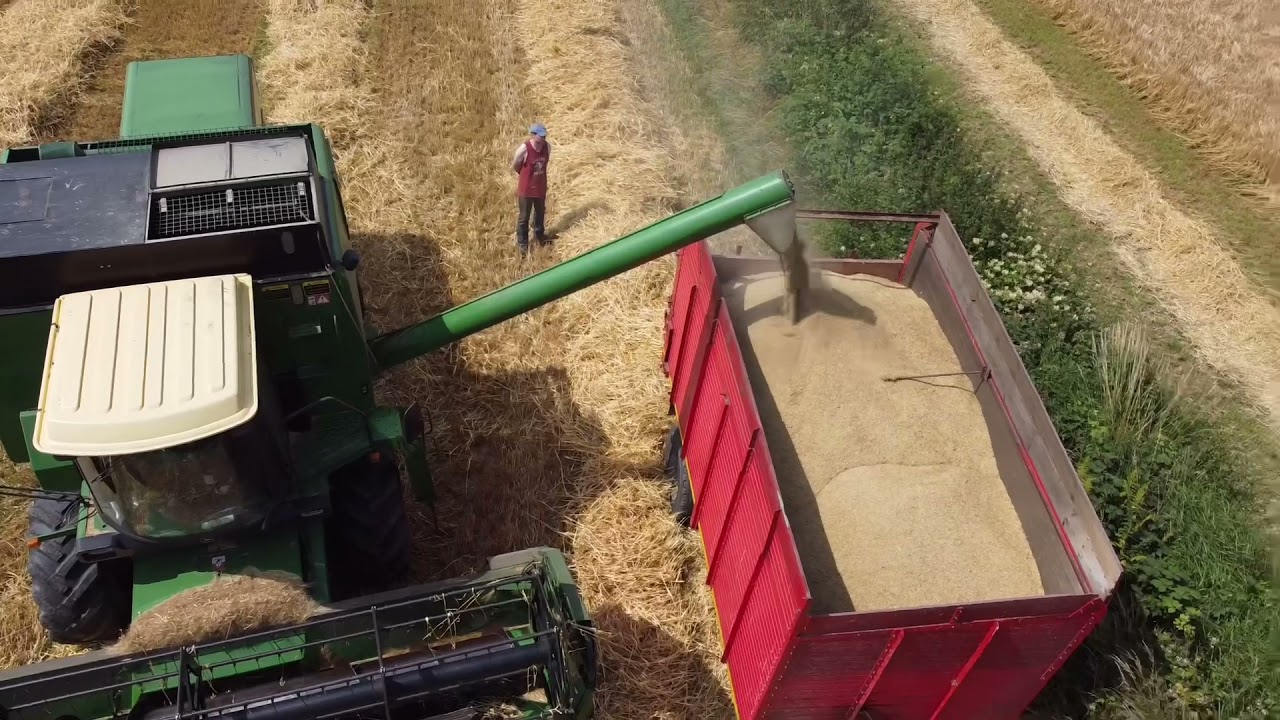 John Deere 1177 harvesting spring barley 2021