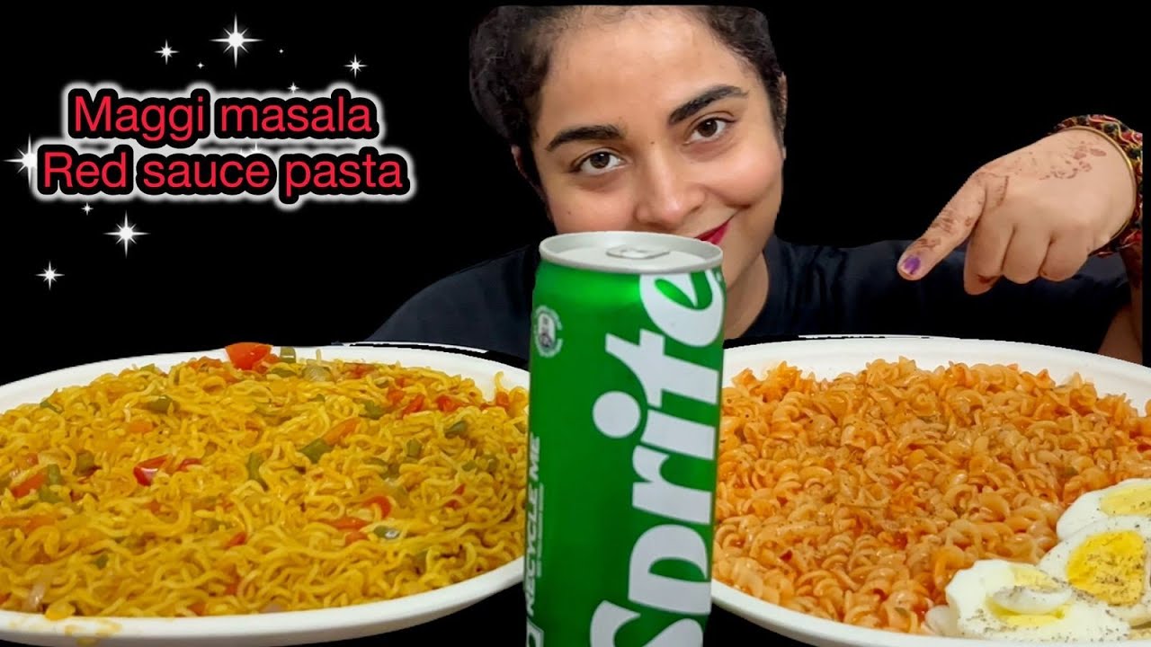 ASMR Food Lovers&rsquo; Combo 💥 Maggi Noodles, Pasta, Egg & Sprite!