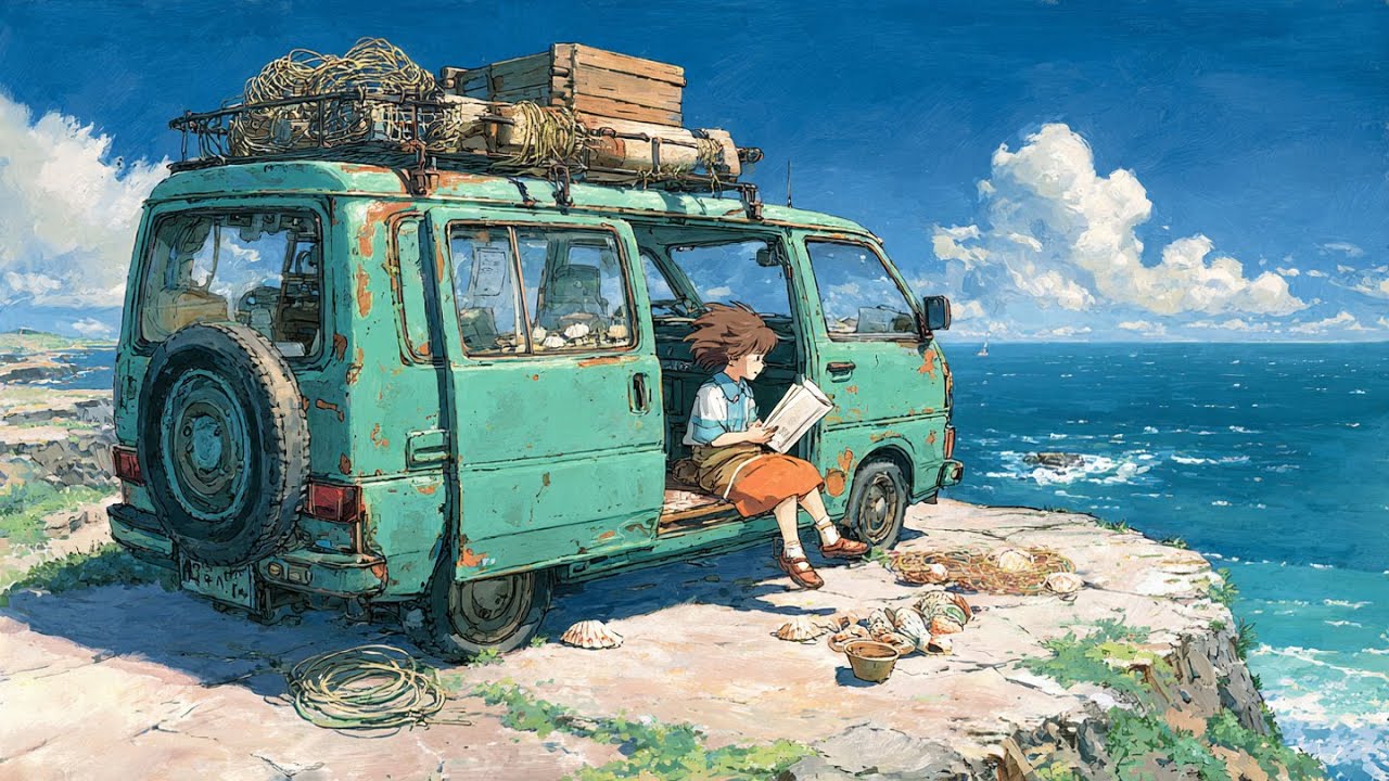 🚐 Nonstop Lo-fi Van Roadtrip | Chill Drive Vibes & Relaxing Beats | Study & Work Focus