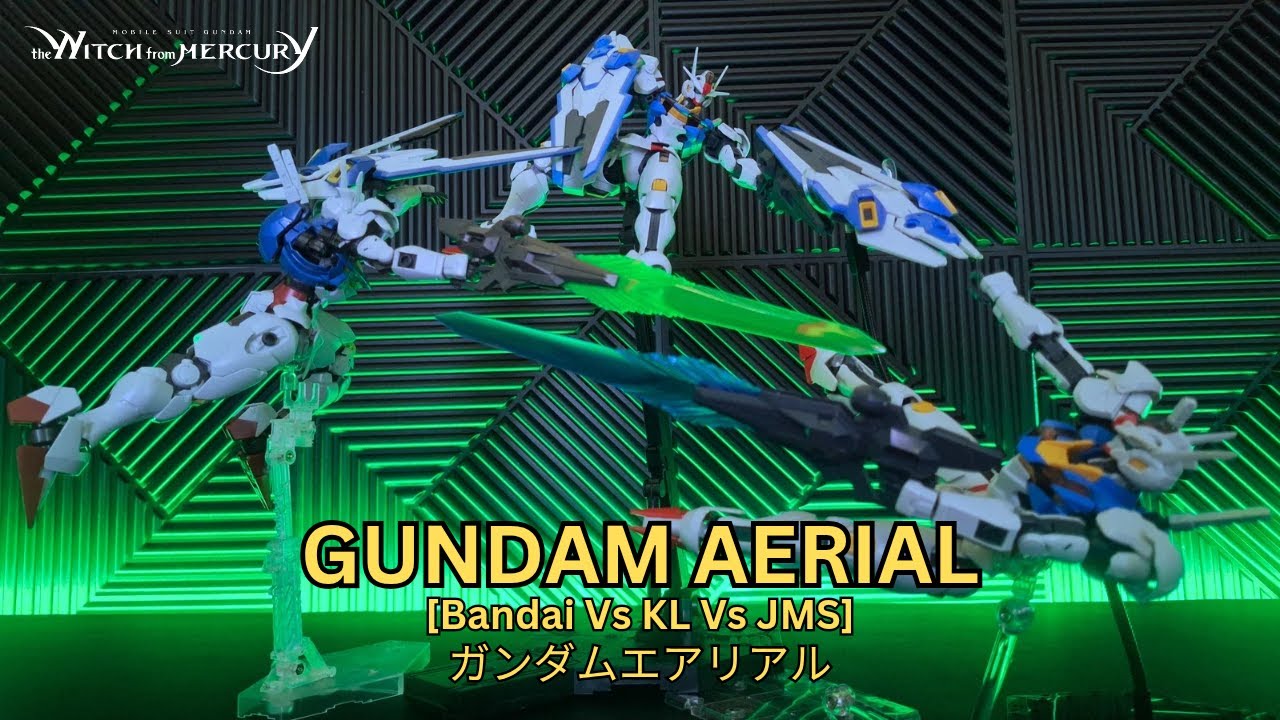 COMPARISON BANDAI VS JMS VS KL | GUNDAM AERIAL FM 1:100