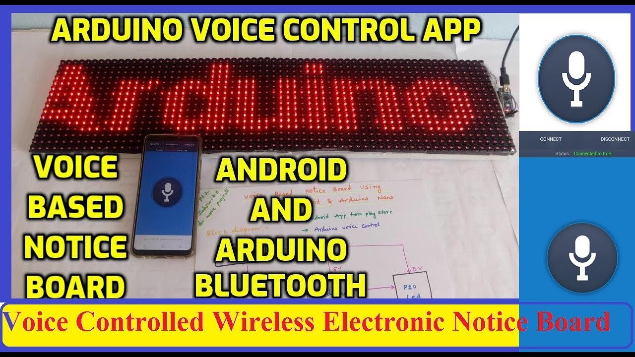 voice based notice board using android and arduino