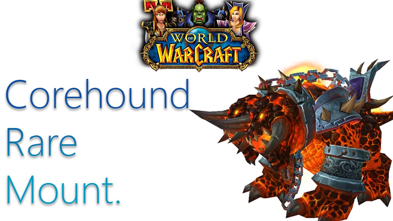 Corehound Mount animations. World of Warcraft.