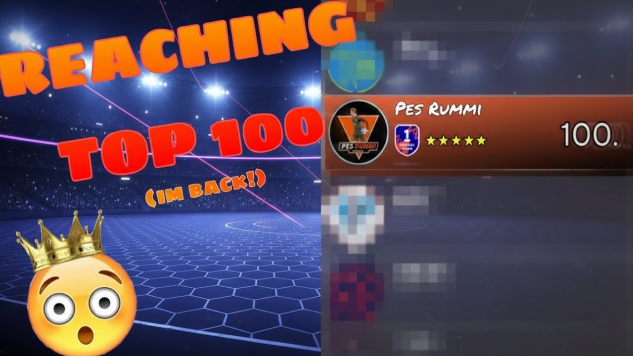 Finally! Returning to Top 100 in Division with Hard matches☠️🔥#efootball #efootball2026 