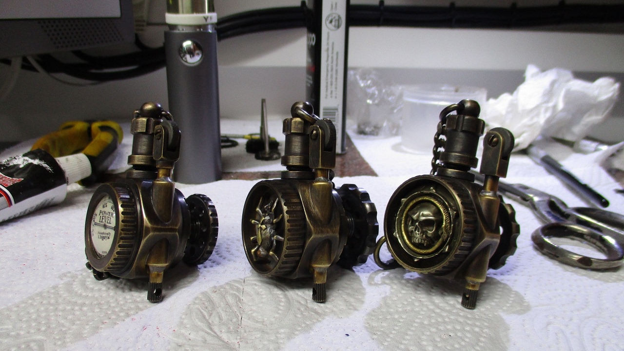 Handmade Steampunk Lighters(time lapse build)