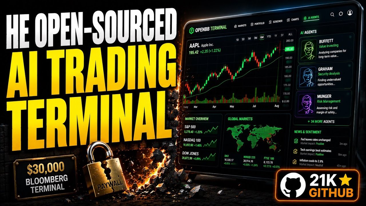 He open-sourced a $30k AI trading terminal, 21k stars on github