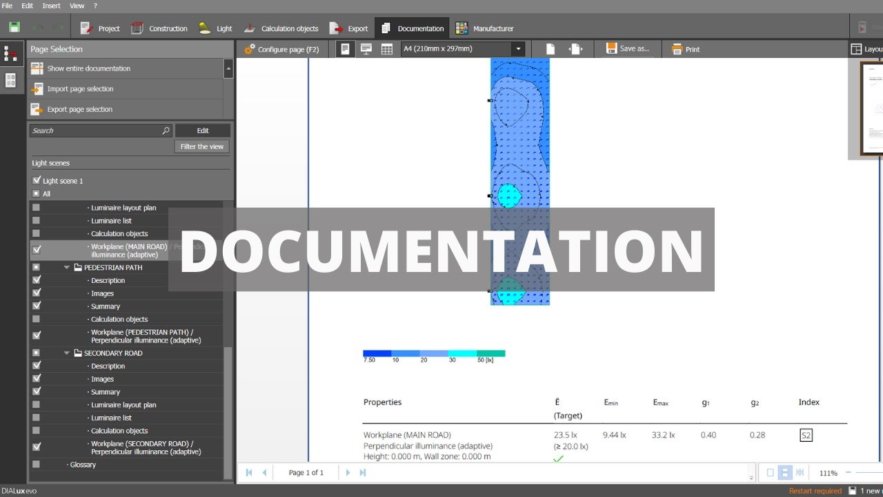 Outdoor Planning Complete Project Part 3 : Everything About DOCUMENTATION in DIALux evo (2021)