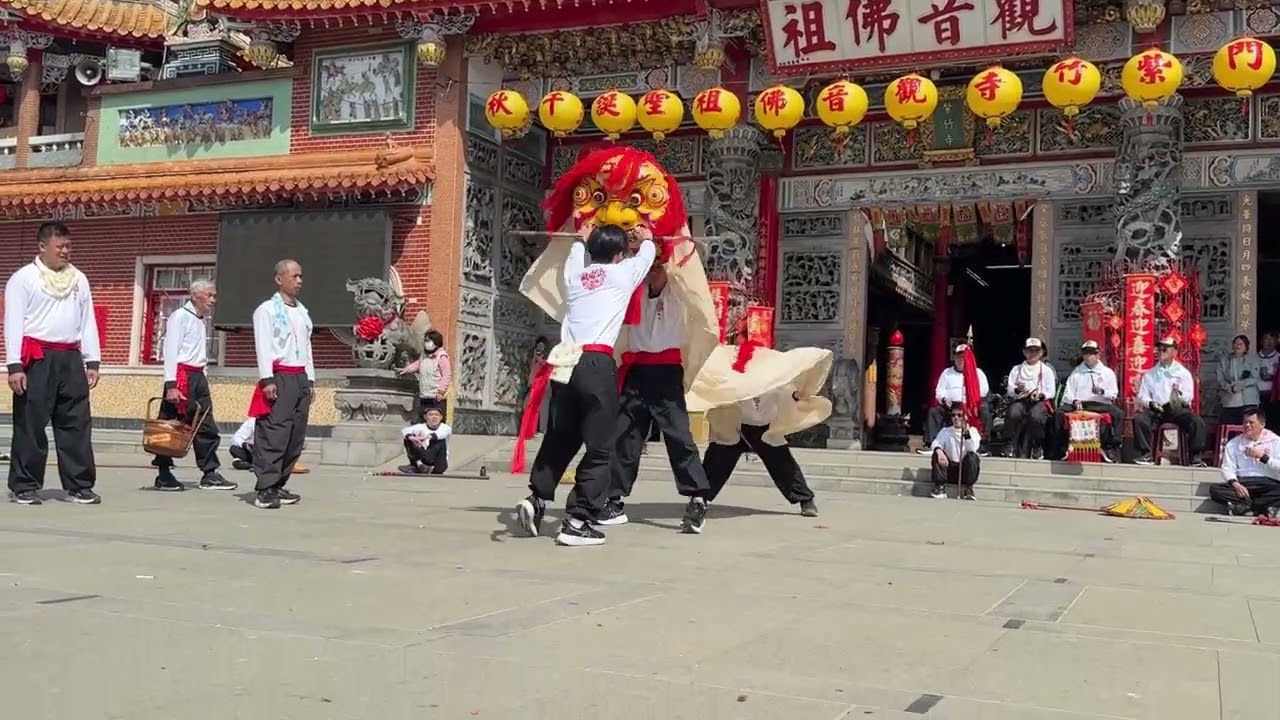 《內門宋江陣》過埕套獅｜新手套獅-第二次登場記錄｜業餘鼓手-阿公上場支援 #小烏山宋江獅陣 #舞獅 #文化傳承 #宋江陣  #羅漢門迎佛祖