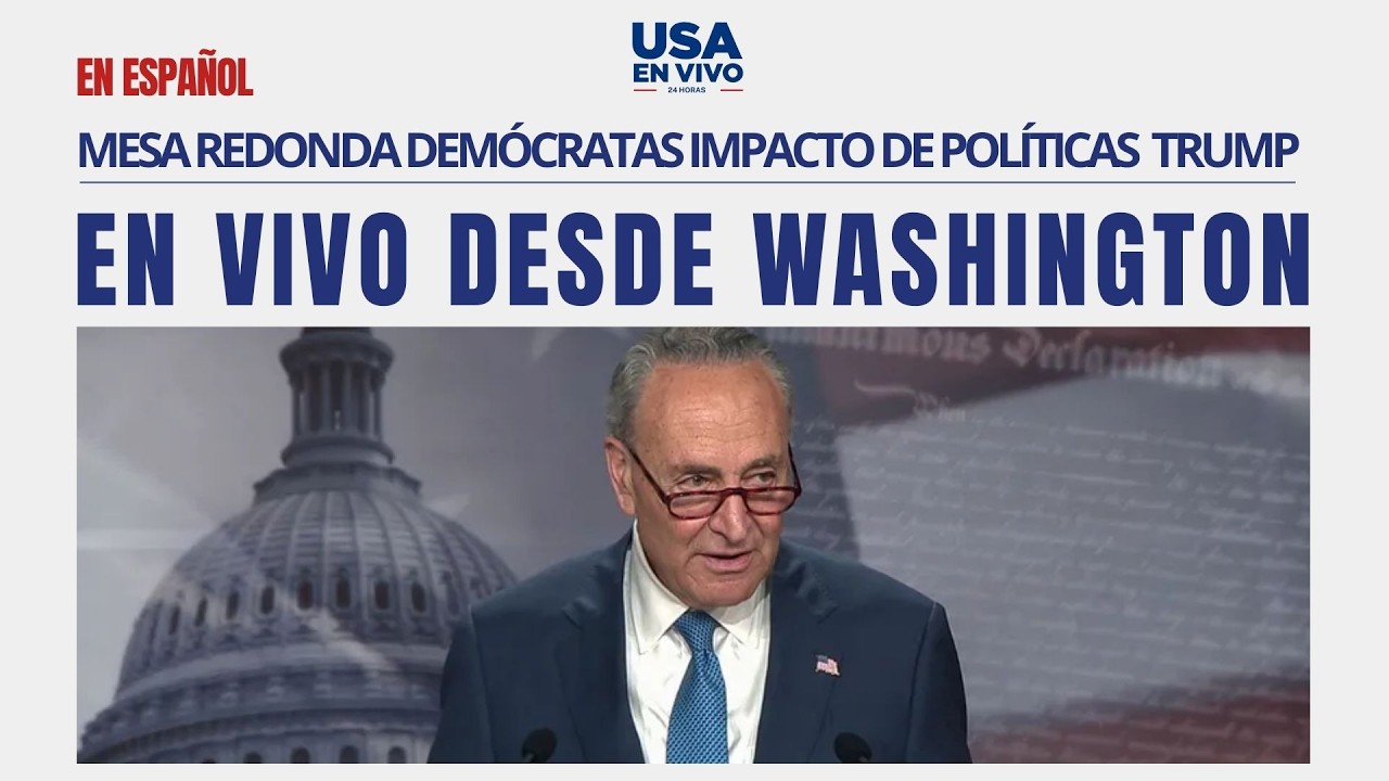 Demócratas evalúan impacto social y económico de agenda Trump, y republicana | USA EN VIVO 🔴