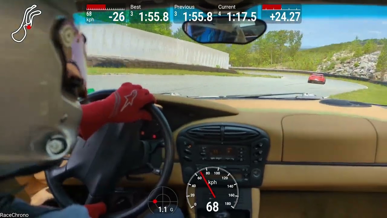 ONBOARD: 1999 Porsche Boxster 986 2.5L, Palmer reverse (