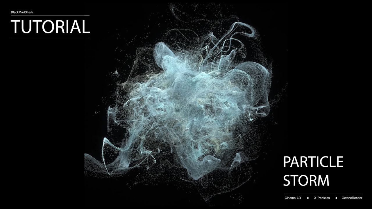 Cinema 4D Tutorial Create a Particle Storm using X-Particles and Octane Render