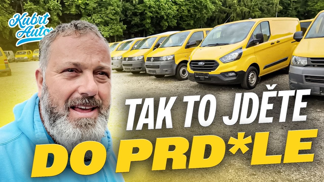 Ujíždíme před naštvaným prodejcem aut od německé pošty