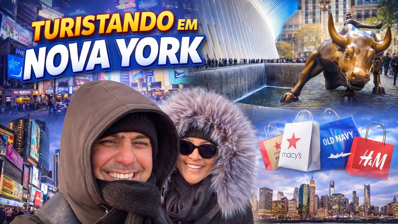 Caminhando com a esposa por Nova York