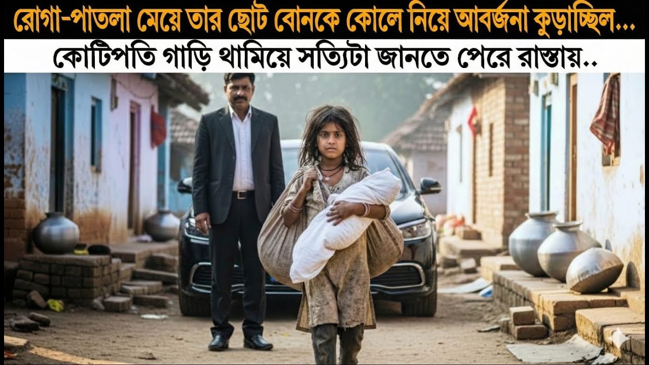 রোগা মেয়েটি তার ভাইয়ের সাথে আবর্জনা তুলছিল, সত্য জানার পর কোটিপতি কাঁদতে শুরু করলেন।