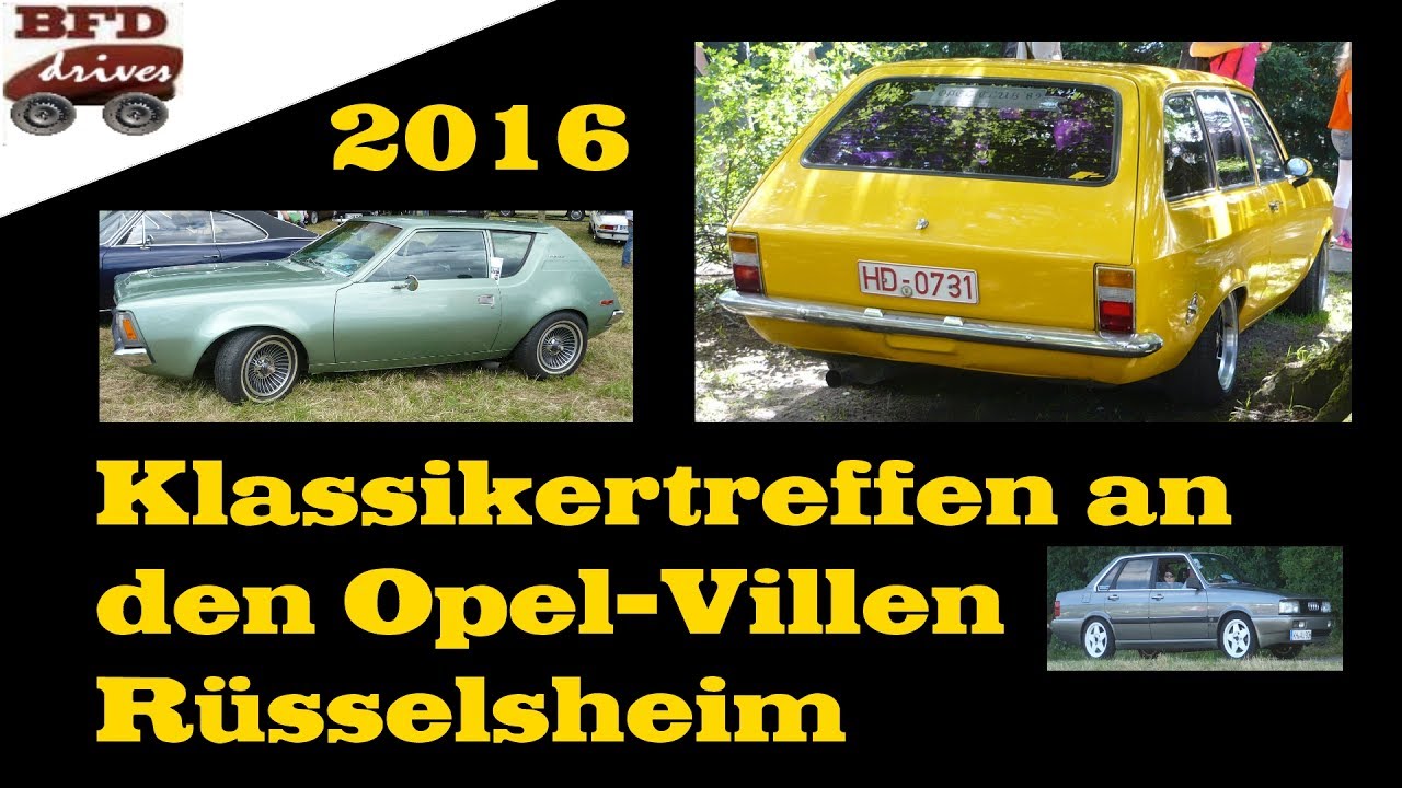 ⛔️ Klassikertreffen an den Opel-Villen 🚗 Rüsselsheim 2016  🚥
