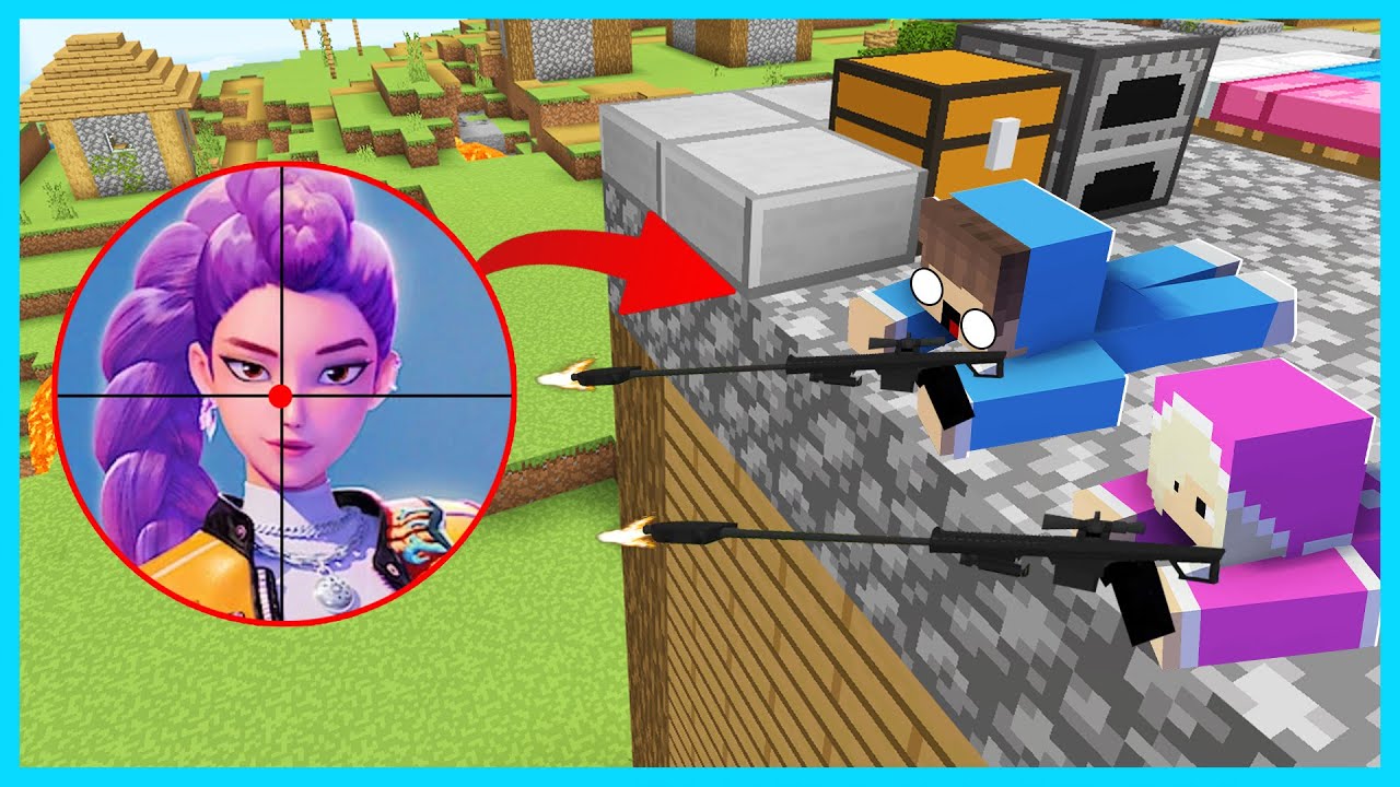 MIPAN & ZUZUZU BERBURU RUMI KPOP DEMON HUNTERS DENGAN SNIPER DI MINECRAFT!