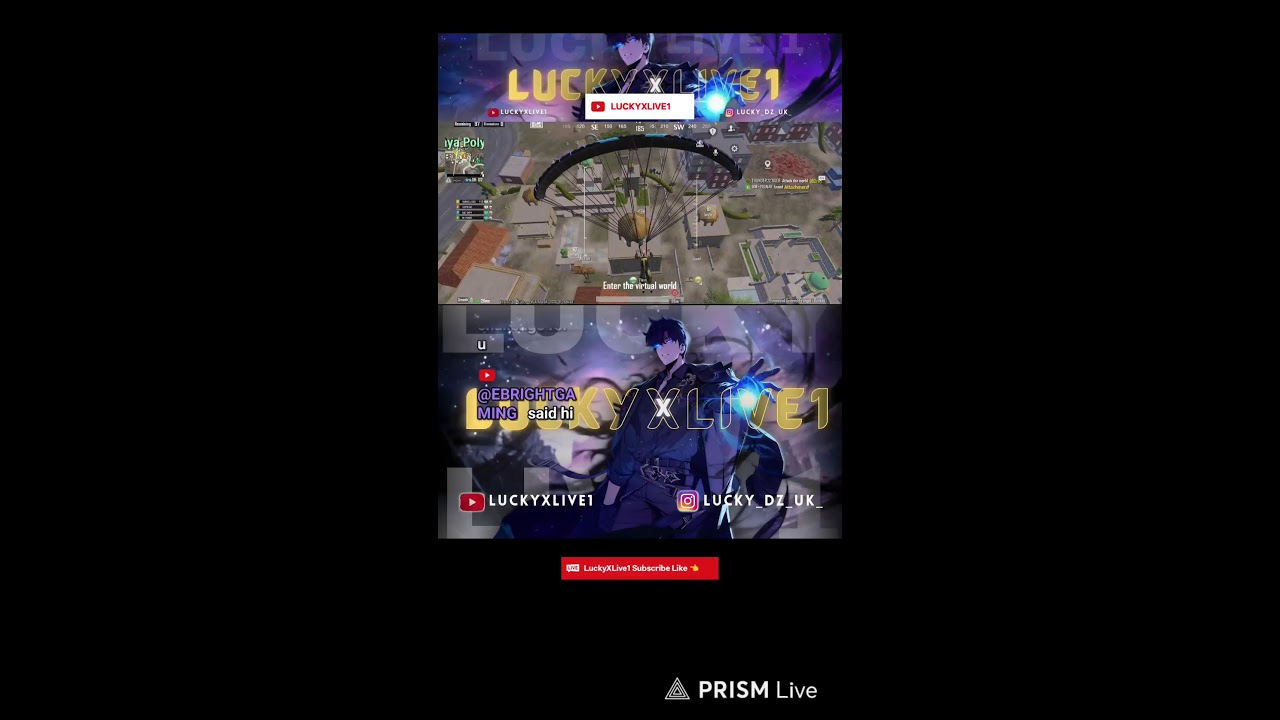 Live streaming of LUCKYxLive1 Battlegrounds mobile india new  update 4.2