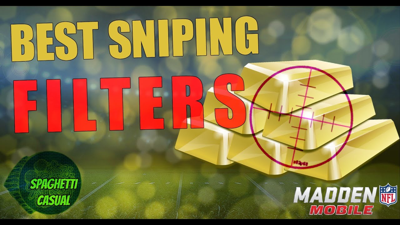 BEST & EASIEST SNIPING FILTER! - Madden Mobile 17
