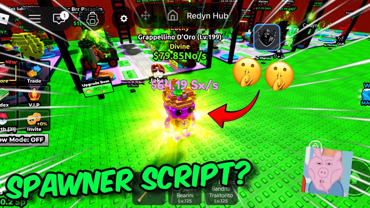 Redyn Hub Escape Tsunami For Brainrots Spawner Script 📜 | New Update