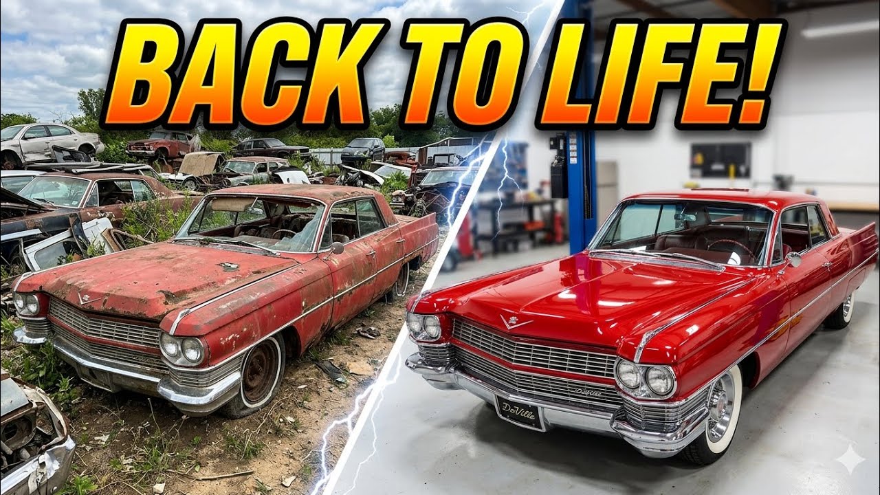 🚗 Junkyard 1964 Cadillac DeVille | Satisfying Restoration ASMR