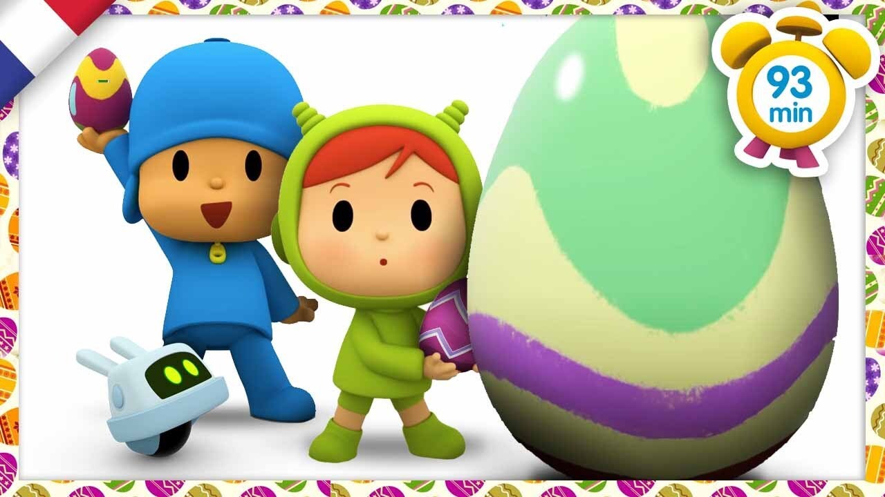 🍫 POCOYO FRANÇAIS - Oeufs de Pâques géants au chocolat [ 93 min ] | DESSIN ANIMÉ pour enfants