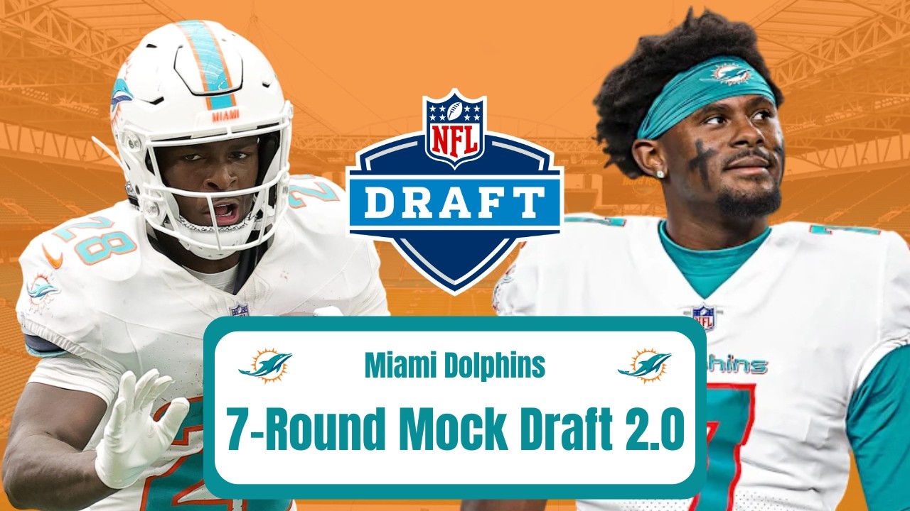 Полный 7-раундовый драфт 2026 года команды Miami Dolphins (версия 2!)! | После обмена Джейлена Уо...