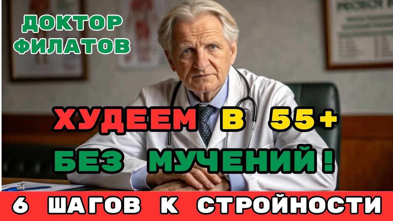 Худеем после 60 БЕЗ ДИЕТ и спортзала! Почему калории больше не важны? Филатов про секрет похудения