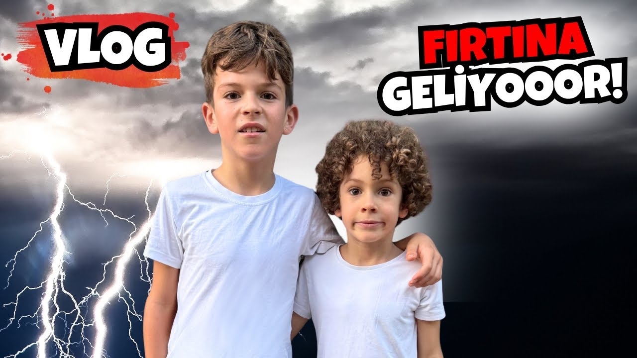 AKŞAMA FIRTINA GELİYOMUŞ ÇOCUKLAR! VLOG