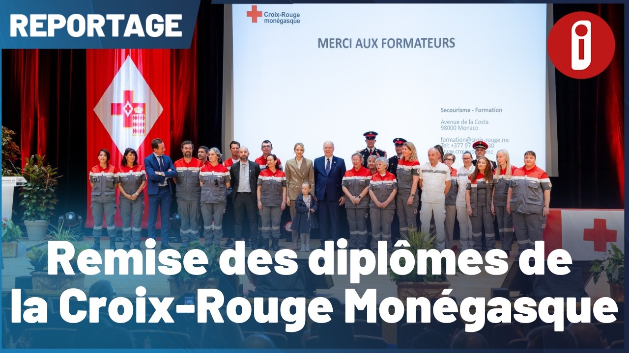 Remise des diplômes de la Croix Rouge Monégasque