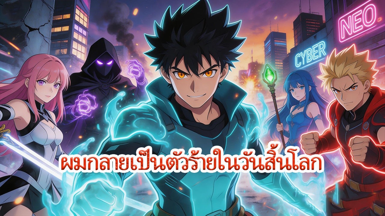 🔥ในโลกวันสิ้นโลก ผมกลายเป็นตัวร้าย! รีบกักตุนทรัพยากรและชิงนางเอกจากพระเอก