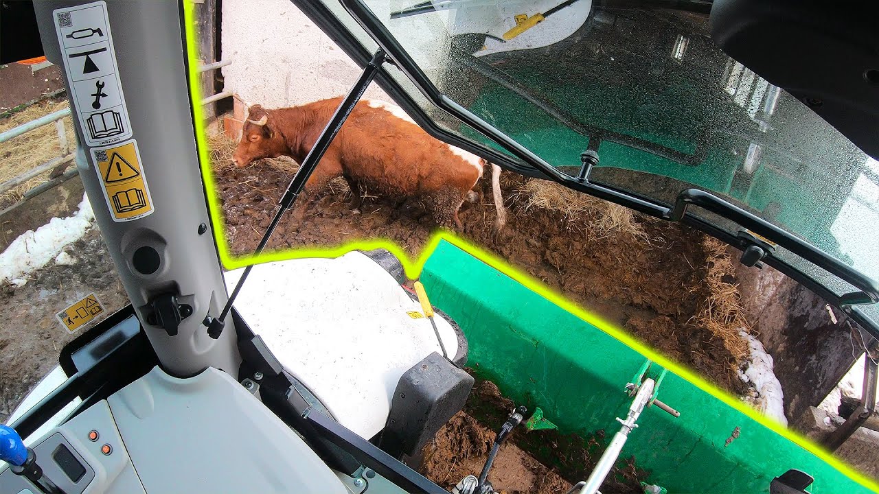 Farmers POV - Hauling Manure Out Of The Barn | Lamborghini Strike 95 Trend