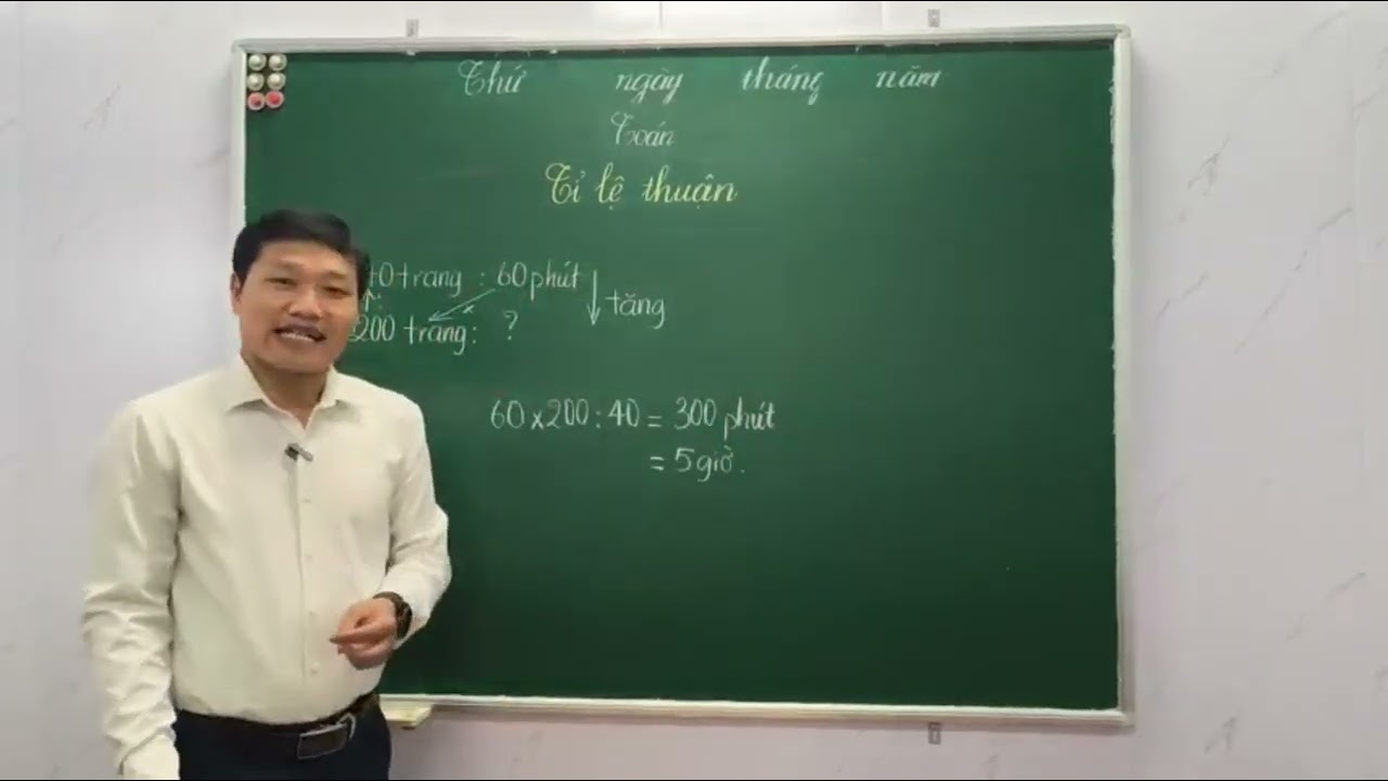 Toán Tỉ lệ thuận