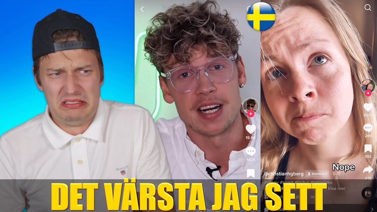 REAGERAR PÅ SVENSKA TIK TOKS! 🇸🇪 | Det absolut VÄRSTA jag sett!