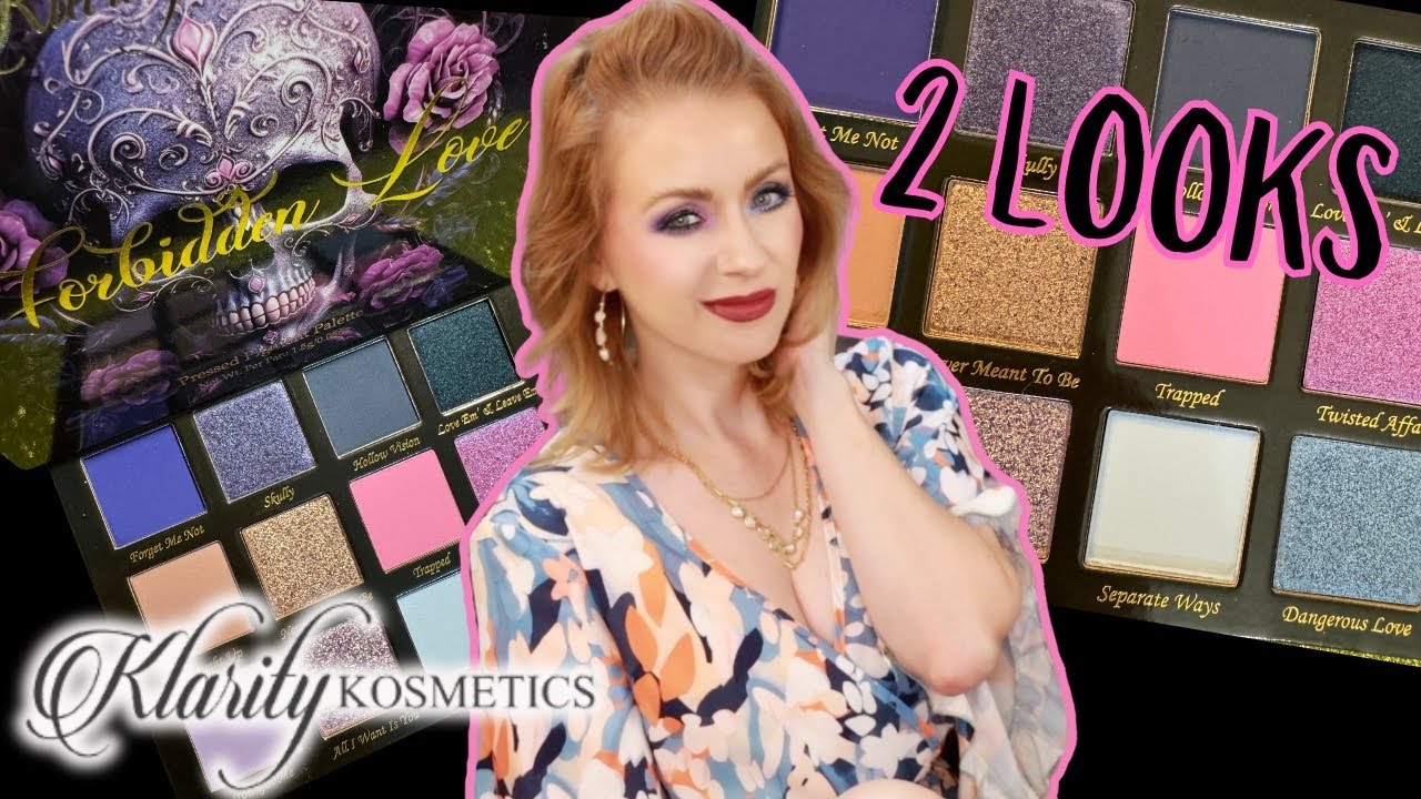 NEW KLARITY KOSMETICS FORBIDDEN LOVE PALETTE REVIEW + 2 LOOKS TUTORIAL
