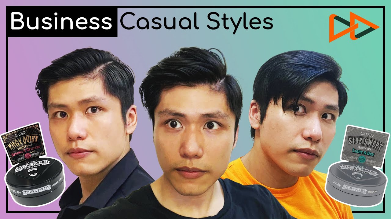 4 Kiểu tóc Công sở CỰC DỄ LÀM | Thử nghiệm với Gatsby Styling Pomade : Perfect Raise & Classy Dry